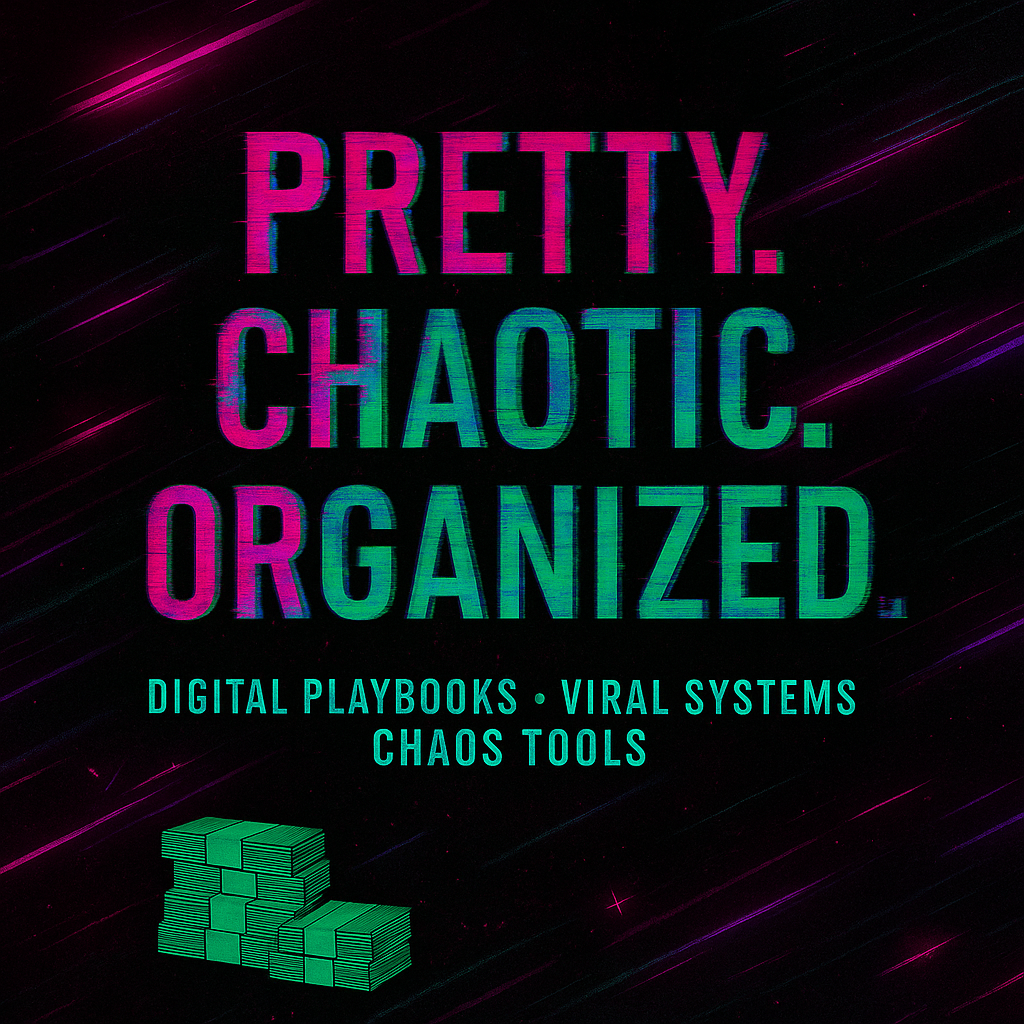 Pretty. Chaotic. Organized.