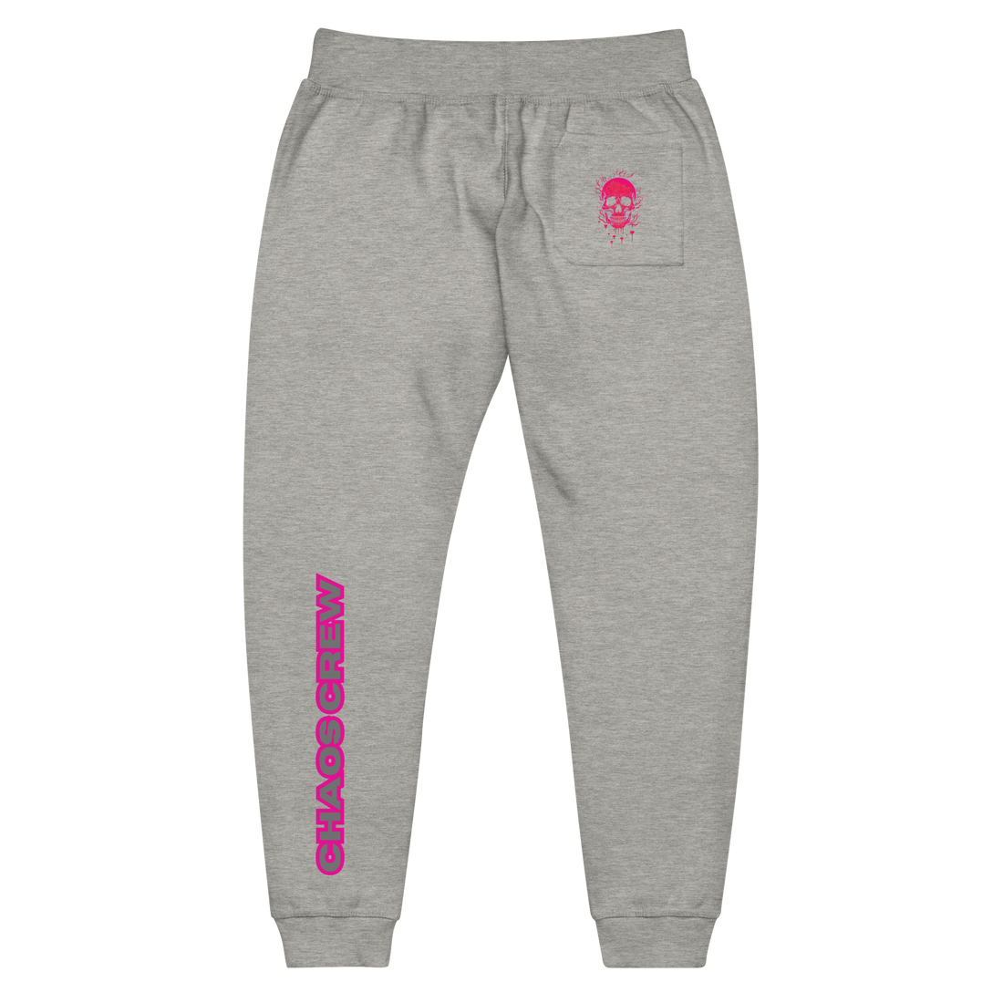 Chaos Crew Pink Skull Unisex fleece sweatpants