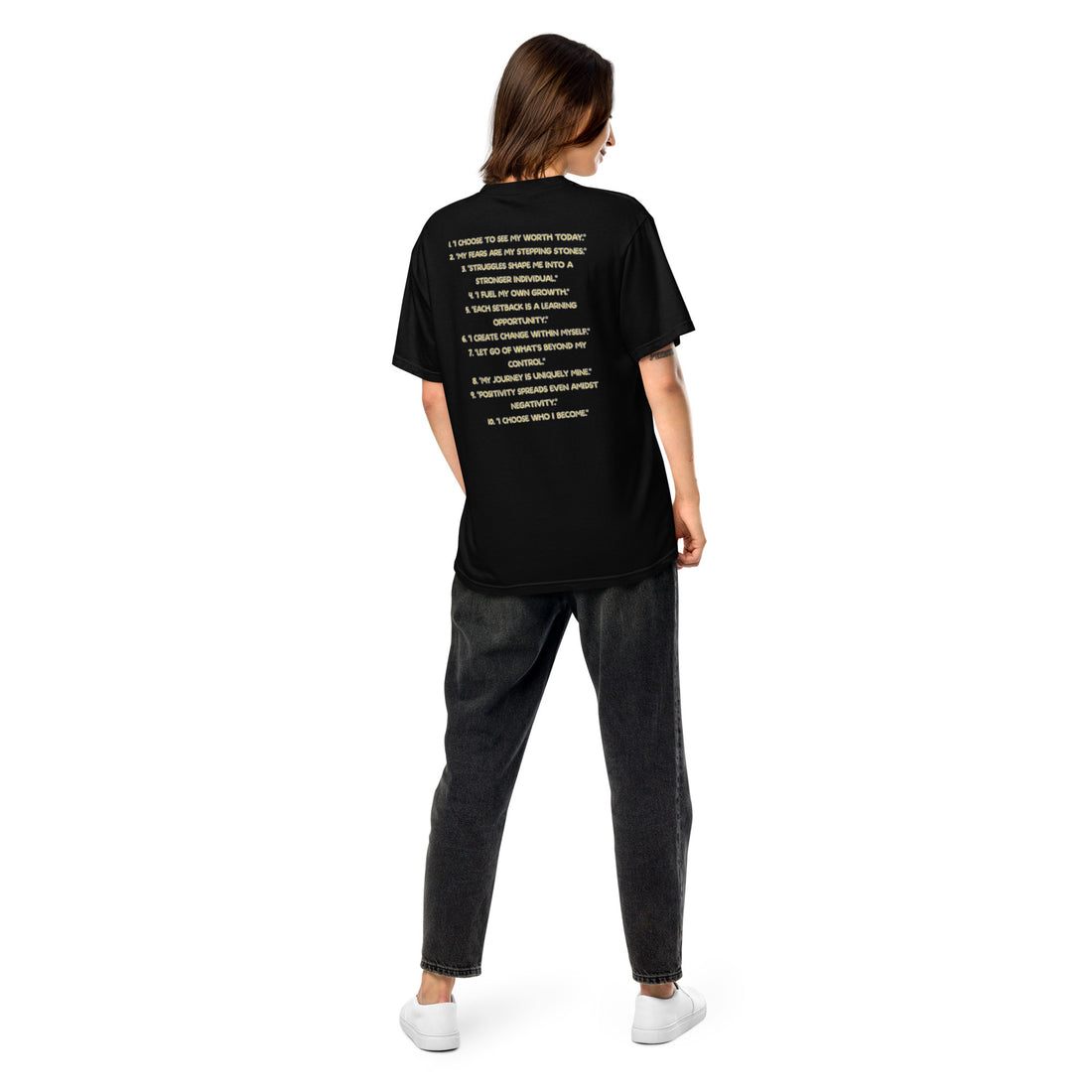 PCA - Daily Affirmations - The Art Words - Unisex heavyweight t-shirt