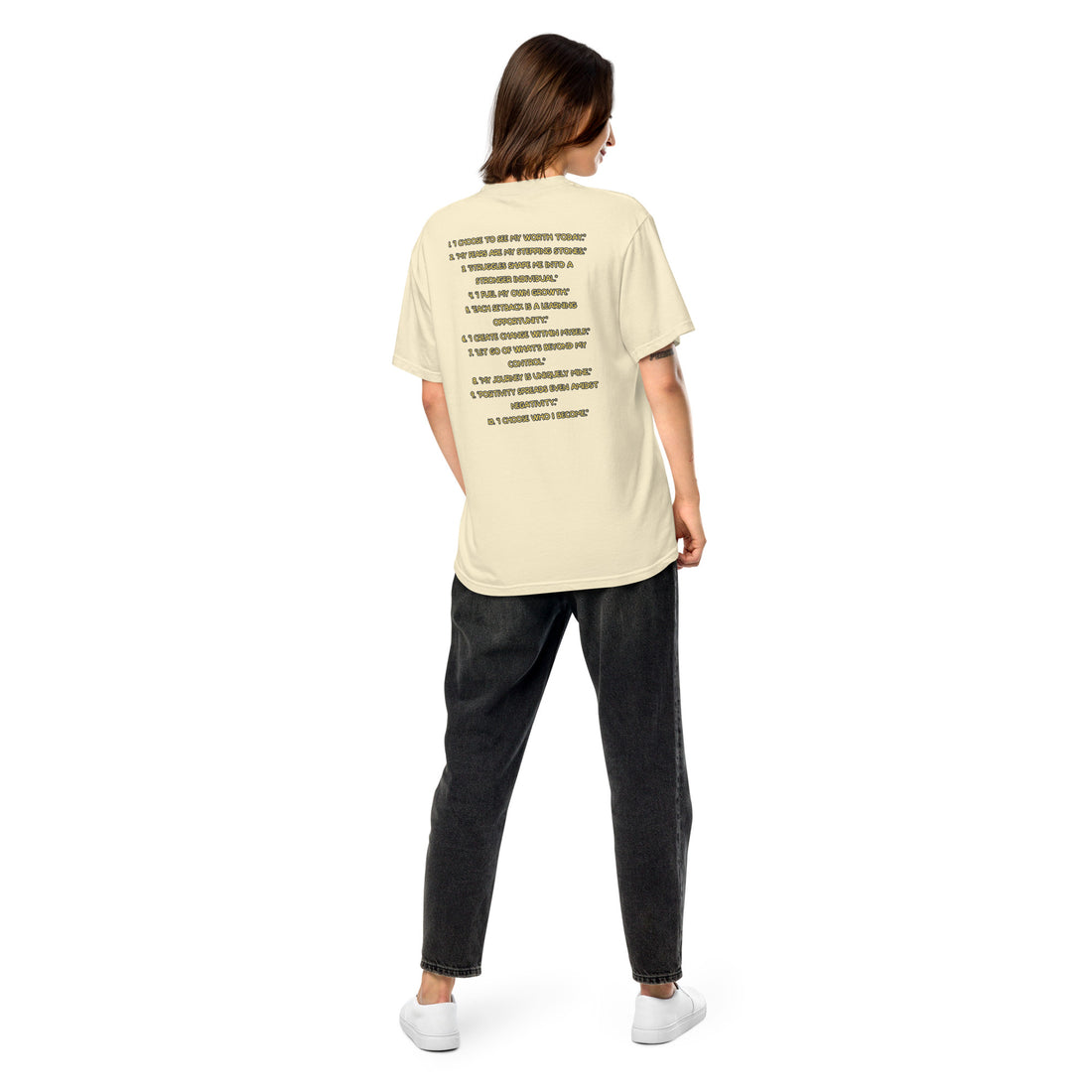 PCA - Daily Affirmations - The Art Words - Unisex heavyweight t-shirt