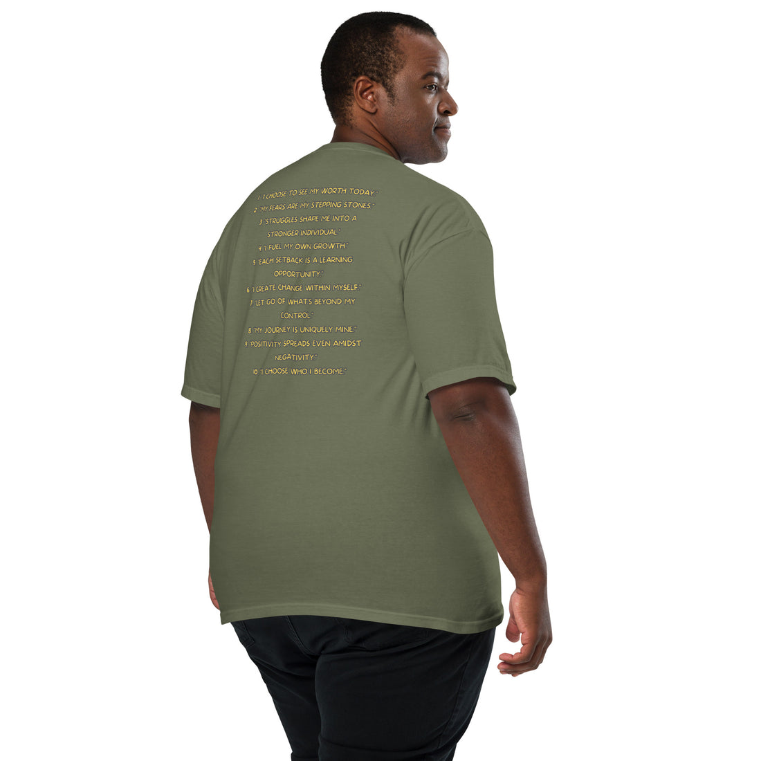 PCA - Daily Affirmations - The Art Words - Unisex heavyweight t-shirt