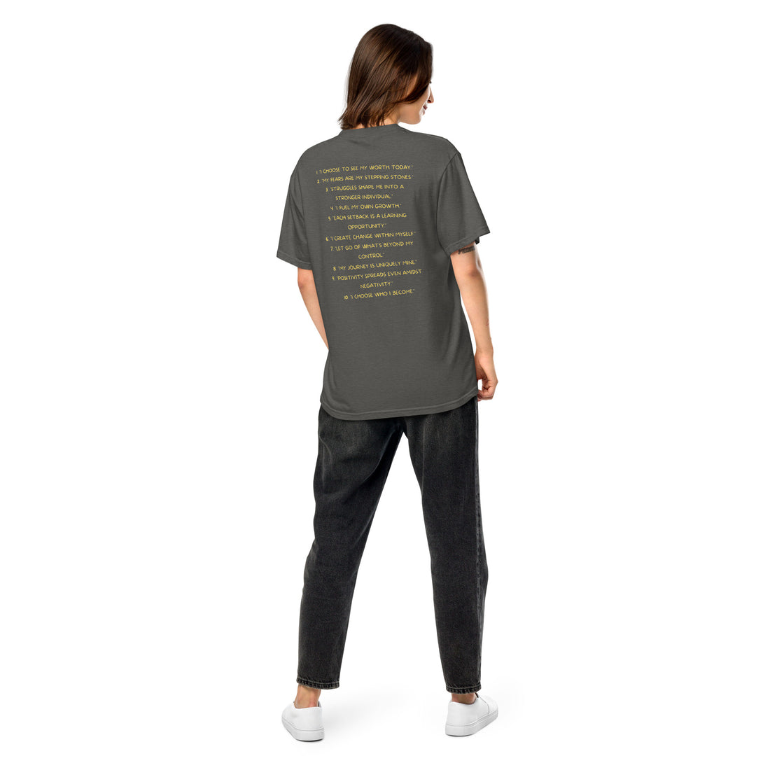 PCA - Daily Affirmations - The Art Words - Unisex heavyweight t-shirt