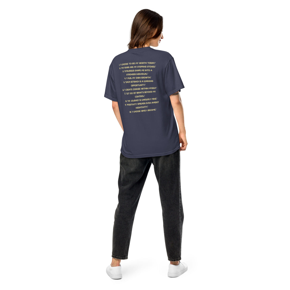 PCA - Daily Affirmations - The Art Words - Unisex heavyweight t-shirt