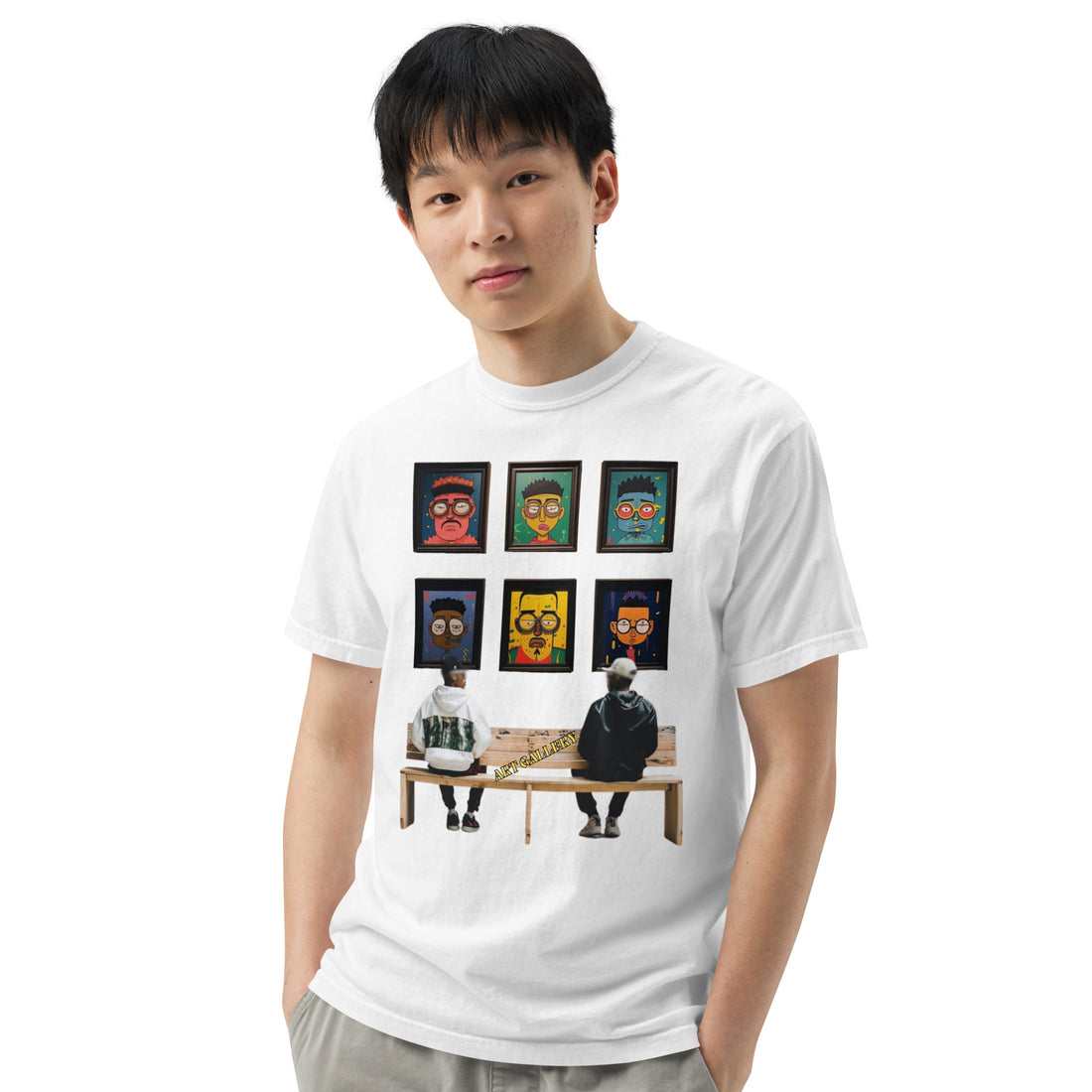 ART GALLERY (Unisex garment-dyed heavyweight t-shirt)