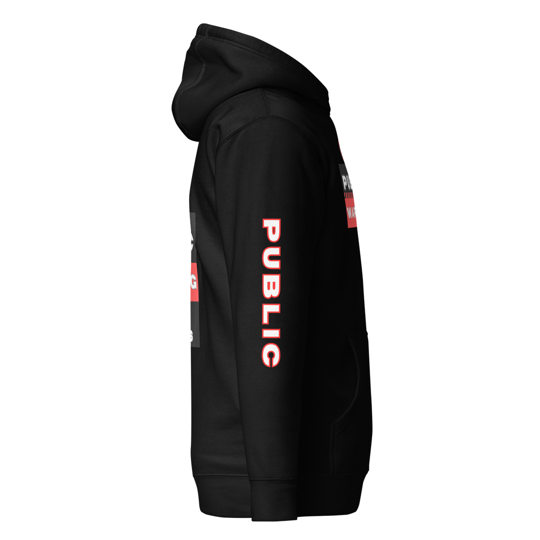 Public Warning Unisex Hoodie