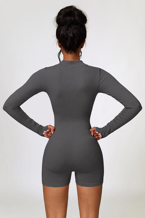 Slim & Fit Long Sleeve Active Romper